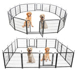 16 Panels Dog Playpen For Outdoor,yard,camping,24 Height Dog Fence Wit