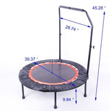 40 Inch Mini Exercise Trampoline For Adults Or Kids Indoor Fitness