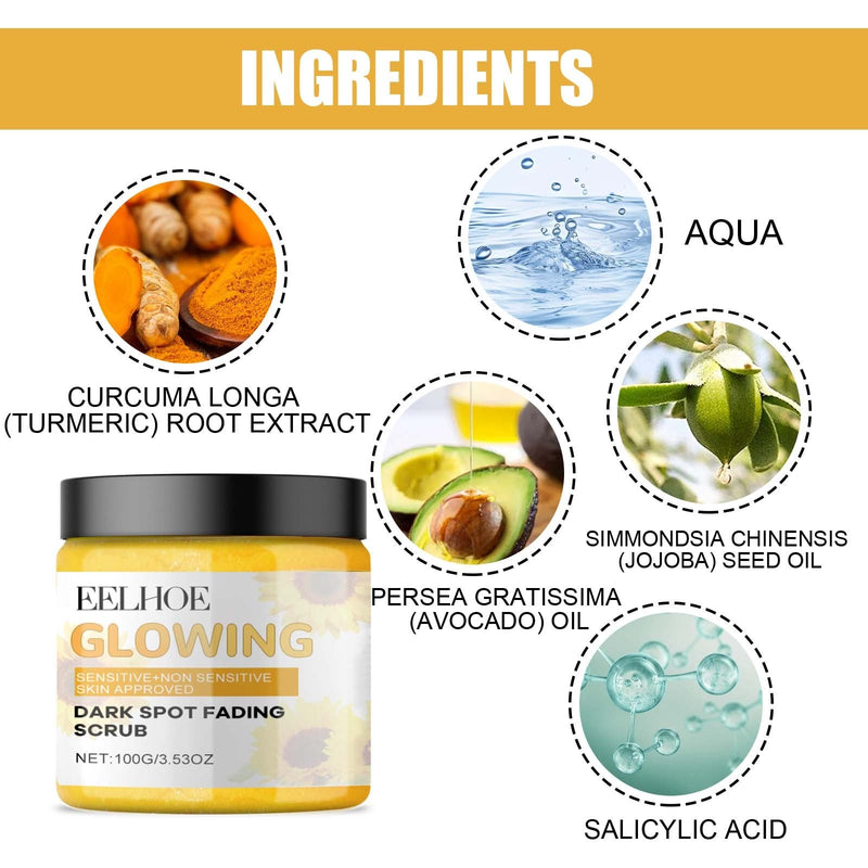 Eelhoe Turmeric Exfoliating Facial Scrub For Deep Cleansing Of