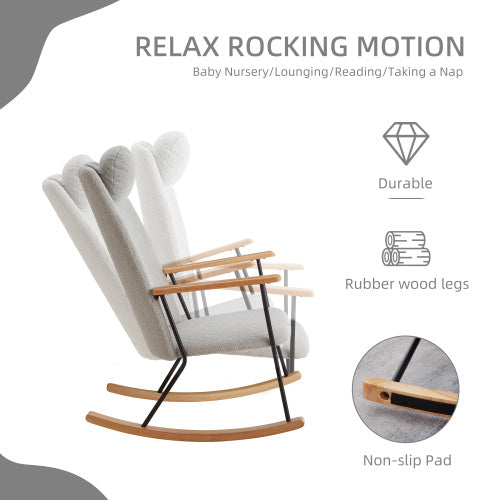 Modern Rocking Chairs Upholstered Chairs Comfortable Side Chairs For