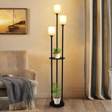 Floor Lamp With Shelf, Floor Lamp For Modern Living Room, 3 Light