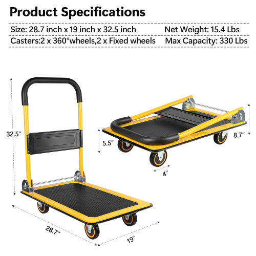 Large Foldable Carts For Home Use Unavailable Platforms- Welfel Temu