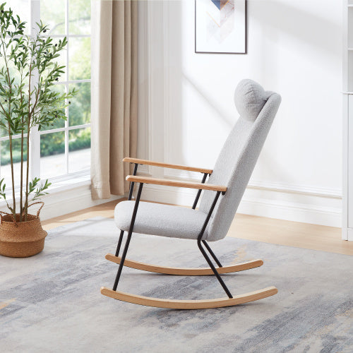 Modern Rocking Chairs Upholstered Chairs Comfortable Side Chairs For