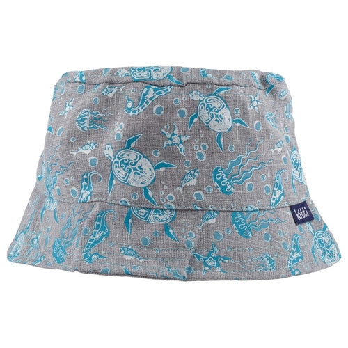 Infant Bucket Hat Ocean Life, Sea Animals, Nautical Theme Print Baby