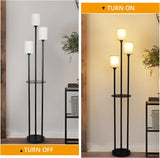 Floor Lamp With Shelf, Floor Lamp For Modern Living Room, 3 Light