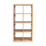 2 X 4 Cube Bookshelf Bookshelves For Home, Office, Walnut Color