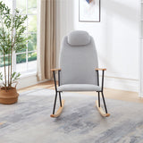 Modern Rocking Chairs Upholstered Chairs Comfortable Side Chairs For