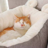 Fast Shipping CAT BED SLEEPING BAG (Grey-Medium)