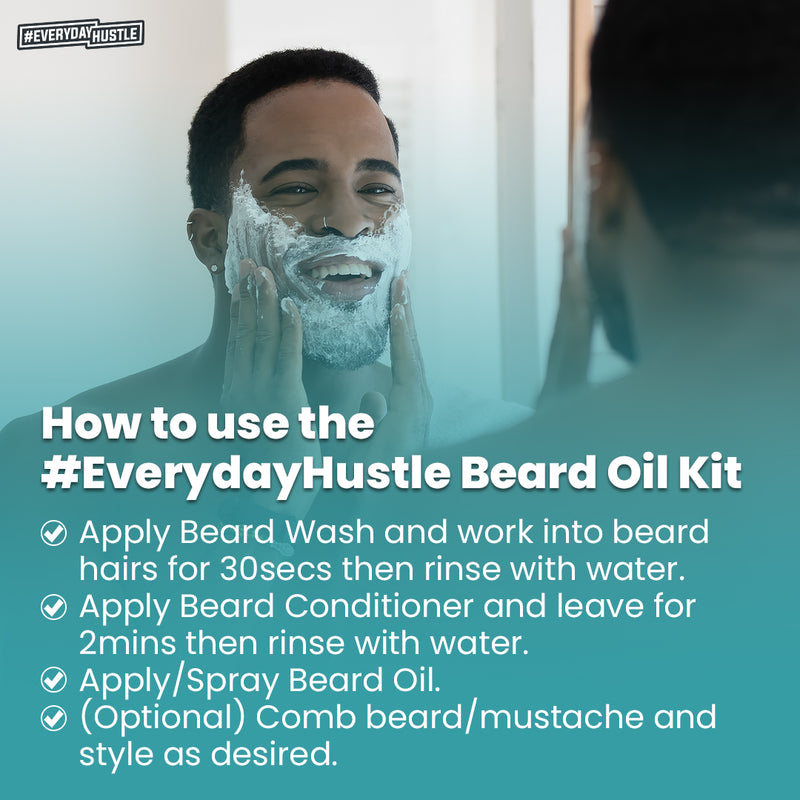 #EverydayHustle Premium Beard Care Kit for Men