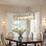 Modern Oval Crystal Chandelier Luxury Home Decor Fixtures - No Bulbs